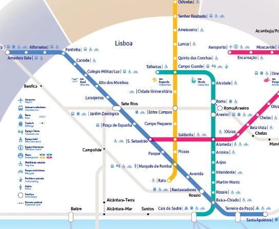 erasmus lisboa estudiar en portugal mapa metro